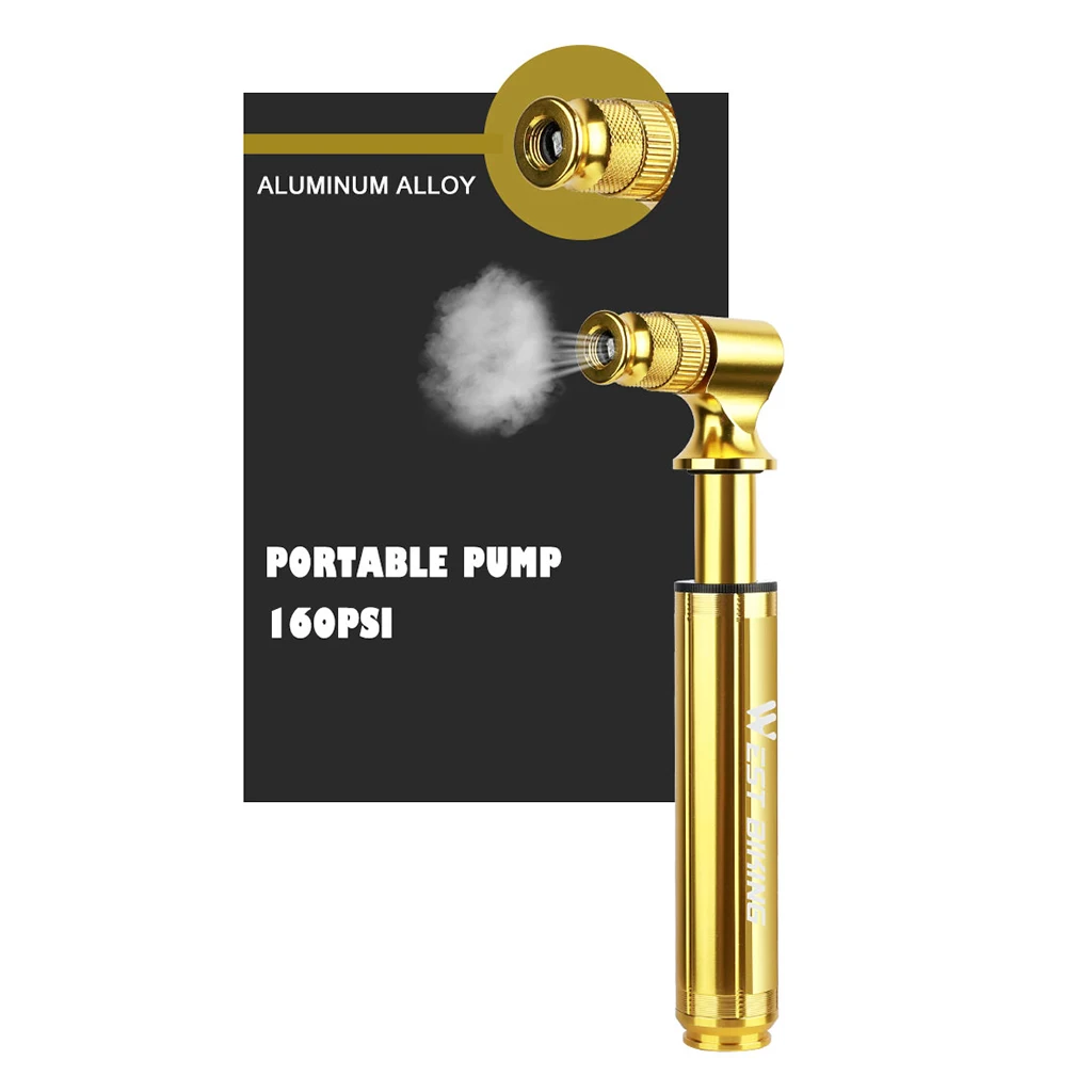 Portable Mini Bicycle Bike Pump Universal Fits Presta and Schrader High Pressure 160 PSI with Mount Kit for Mountain Rode Bikes Portable Mini Bicycle Bike Pump Universal Fits Presta and Schrader High Pressure 160 PSI with Mount Kit for Mountain Rode Bikes