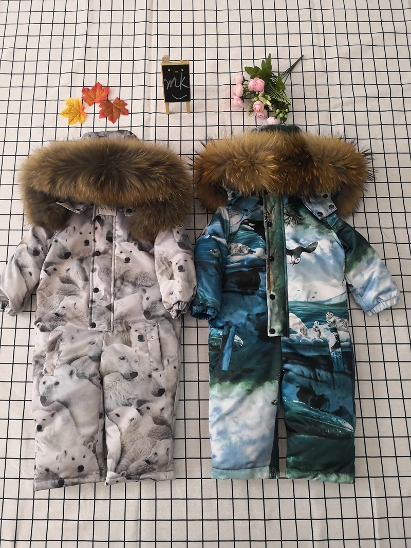 2019 Children's Clothing Winter 90% Down Romper Natural Fur Collar Girls Boys Snow Wear Baby Kids Jumpsuit
2019 Children's Clothing Winter 90% Down Romper Natural Fur Collar Girls Boys Snow Wear Baby Kids Jumpsuit