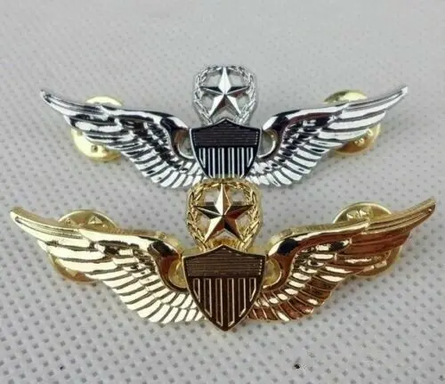 Two US Army Command Pilot Metal Wings Badge Pin Outdoors Military armyshop2008 | Спорт и развлечения