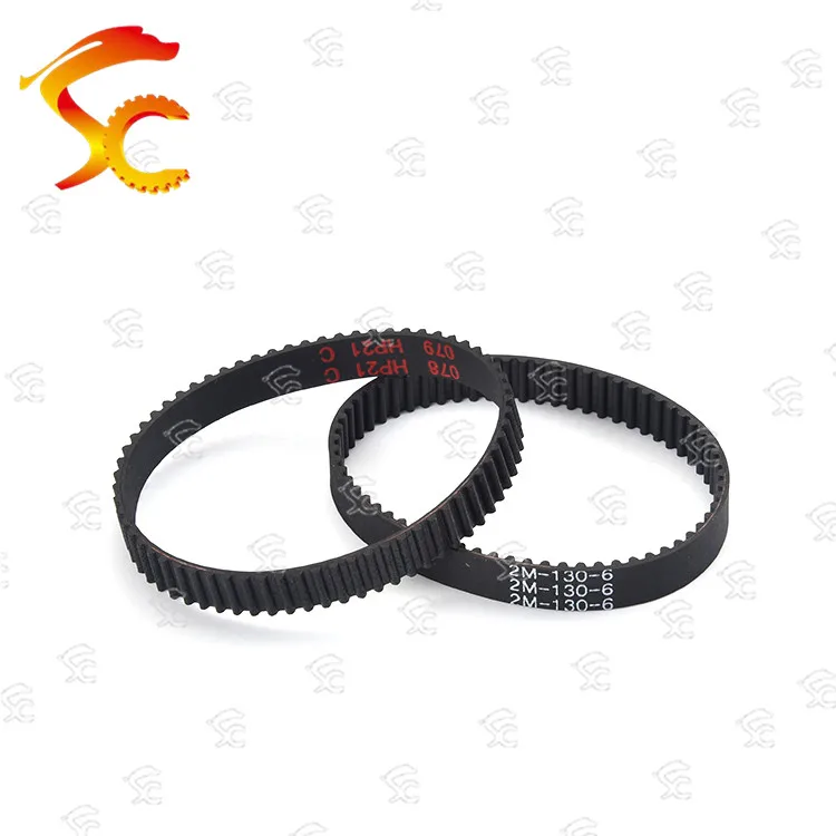 

2PCS/LOT 3D printer belt closed loop rubber GT2-130mm timing belt teeth 65 length 130mm width 6mm 130-2GT-6