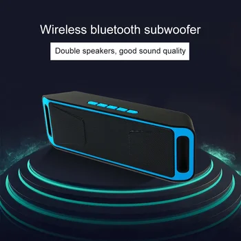 Bluetooth 4.0 Speaker TF SD Card USB FM Radio Built Mic Super Dual Bass Stereo Sound Box Wireless Subwoofer Speakers
Bluetooth 4.0 Speaker TF SD Card USB FM Radio Built Mic Super Dual Bass Stereo Sound Box Wireless Subwoofer Speakers
