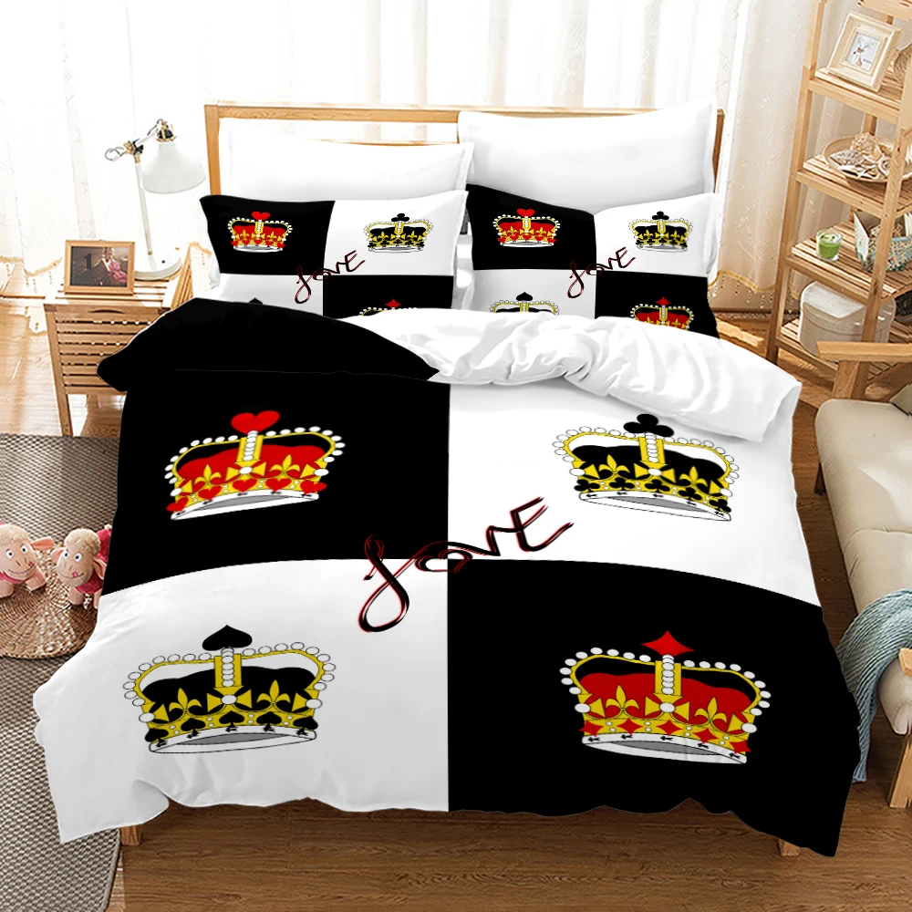 King Queen Lovers Bedding Set Single Twin Full Queen King Size Lover Oil Painting Bed Set Children's Kid Bedroom Duvetcover 007
King Queen Lovers Bedding Set Single Twin Full Queen King Size Lover Oil Painting Bed Set Children's Kid Bedroom Duvetcover 007