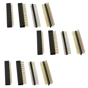 12PCS 40 Pin GPIO Header Kit 20X2 Pins Right Angle GPIO Header Socket for Raspberry Pi Zero/4B/3B+/3B/3A+
12PCS 40 Pin GPIO Header Kit 20X2 Pins Right Angle GPIO Header Socket for Raspberry Pi Zero/4B/3B+/3B/3A+