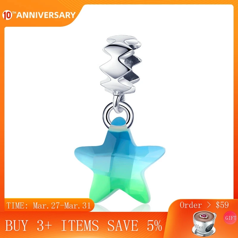 CodeMonkey 100% 925 Sterling Silver Sparkling Star Transparent Crystal Charms Pendant fit Bracelet Necklaces DIY Jewelry CMC883 
CodeMonkey 100% 925 Sterling Silver Sparkling Star Transparent Crystal Charms Pendant fit Bracelet Necklaces DIY Jewelry CMC883