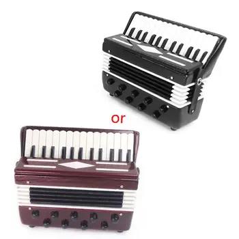 High Quality New Musical Instruments 1/12 Dollhouse Wooden Accordion Miniature Model Collection
High Quality New Musical Instruments 1/12 Dollhouse Wooden Accordion Miniature Model Collection