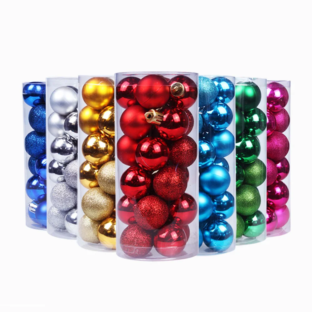 6cm 24pcs Christmas Tree Ball Bauble Hanging Home Party Ornament Decor Red/Green/Silver/Deep Blue/Lake Blue/Rose Red/Dark Green
6cm 24pcs Christmas Tree Ball Bauble Hanging Home Party Ornament Decor Red/Green/Silver/Deep Blue/Lake Blue/Rose Red/Dark Green