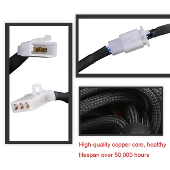 ON/OFF Lead Wiring Harness Kit Switch Relay Cable Universal 1-To-1 300W 16AWG LED
ON/OFF Lead Wiring Harness Kit Switch Relay Cable Universal 1-To-1 300W 16AWG LED
