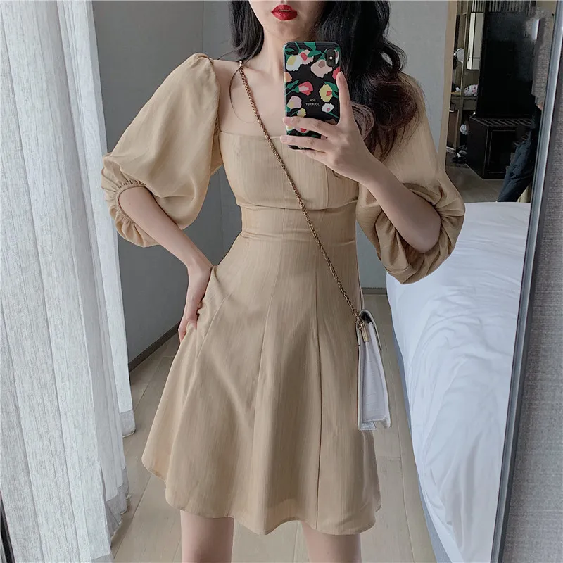 square collar lantern sleeve sweet Elegant Women's Clothing new summer style mini-dress high quality fashion brand vestidos hot
square collar lantern sleeve sweet Elegant Women's Clothing new summer style mini-dress high quality fashion brand vestidos hot