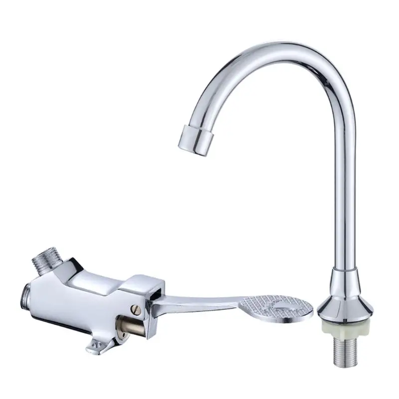 Foot Pedal Control Valve Faucet Kitchen Sink Water Tap Vertical Basin Switch Faucet Single Cold Tap
Foot Pedal Control Valve Faucet Kitchen Sink Water Tap Vertical Basin Switch Faucet Single Cold Tap