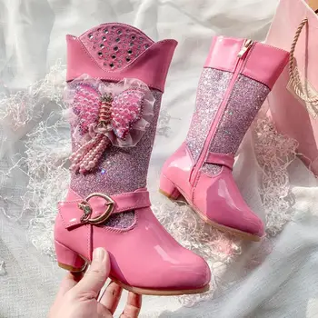 Disney Elsa Winter Fur Girls High Heels Snow Boots Glitter Kids Princess Dress Boot Leather Mid-calf Plush Warm Fashion Boots
Disney Elsa Winter Fur Girls High Heels Snow Boots Glitter Kids Princess Dress Boot Leather Mid-calf Plush Warm Fashion Boots