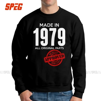 Made In 1979 Quality Control Approved Sweatshirts Man Humor 100% Cotton 40th Birthday 40 Years Old Pullovers Hoodie for Men
Made In 1979 Quality Control Approved Sweatshirts Man Humor 100% Cotton 40th Birthday 40 Years Old Pullovers Hoodie for Men