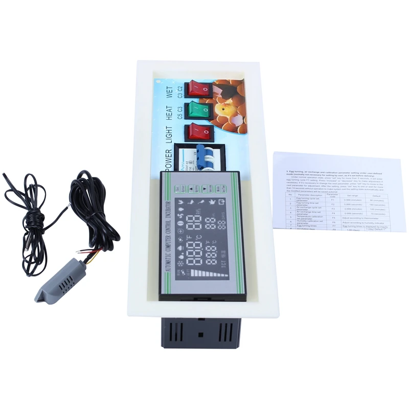 XM18SE Automatic Egg Incubator Controller Digital LED Temperature Controller Temperature Humidity Sensors Egg Hatcher Controlle
XM18SE Automatic Egg Incubator Controller Digital LED Temperature Controller Temperature Humidity Sensors Egg Hatcher Controlle