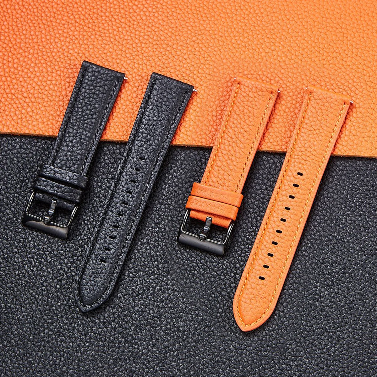 

22mm 20mm Leather Strap For HUAWEI Watch3 GT 2/Amazfit GTR 2 GTS/Samsung Galaxy Watch 3/POLAR IGNITE 2/Garmin Venu/TicWatch Band