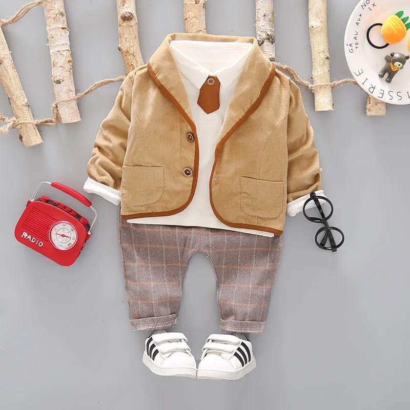 Childrenswear BOY'S 2020 New Style Children Spring Suit 1-3 Years Old Baby Suit Three-piece Set Kids Pure Cotton Spring Clothing
Childrenswear BOY'S 2020 New Style Children Spring Suit 1-3 Years Old Baby Suit Three-piece Set Kids Pure Cotton Spring Clothing