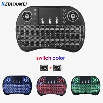 Kebidumei i8 Keyboard Backlit English Russian Air Mouse 2.4GHz Wireless Keyboard With Battery Touch Pad For TV BOX Laptop
Kebidumei i8 Keyboard Backlit English Russian Air Mouse 2.4GHz Wireless Keyboard With Battery Touch Pad For TV BOX Laptop
