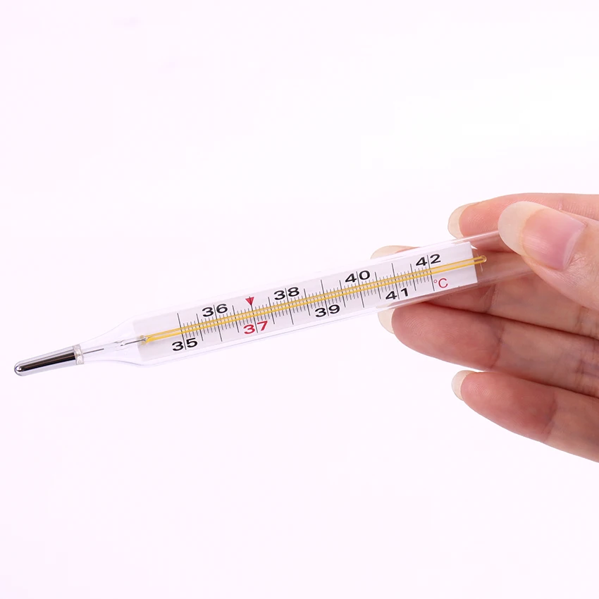 12PC Medical Mercury Glass Thermometer Large Screen Clinical Medical Temperature Measurement Device Kids Adults Thermometer
12PC Medical Mercury Glass Thermometer Large Screen Clinical Medical Temperature Measurement Device Kids Adults Thermometer