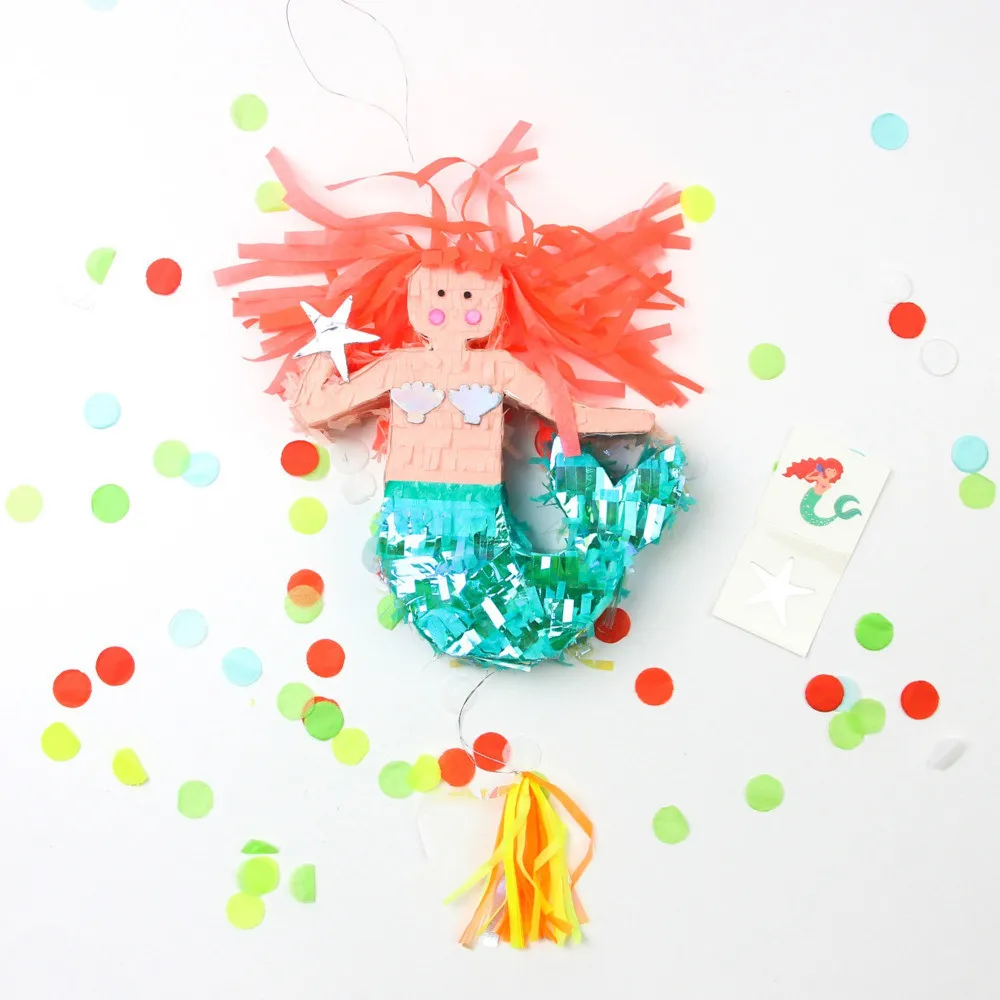 Party Decoration Mermaid Pinata Cute Let's Be Mermaid Fillable Confetti Paper Pinata Girl Birthday Decoration Children Supplies
Party Decoration Mermaid Pinata Cute Let's Be Mermaid Fillable Confetti Paper Pinata Girl Birthday Decoration Children Supplies