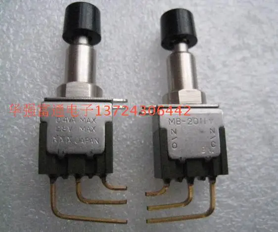 20PCS/LOT Original Japanese twisting switch MB-2011V self locking switch button switch belt locking 3 feet gold plated foot
20PCS/LOT Original Japanese twisting switch MB-2011V self locking switch button switch belt locking 3 feet gold plated foot