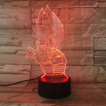 Dragon Ball Z Vegeta 3D LED RGB Night Light 7 Color Change Desk Light Action Figures 2265 Kids Home Christmas Toys
Dragon Ball Z Vegeta 3D LED RGB Night Light 7 Color Change Desk Light Action Figures 2265 Kids Home Christmas Toys