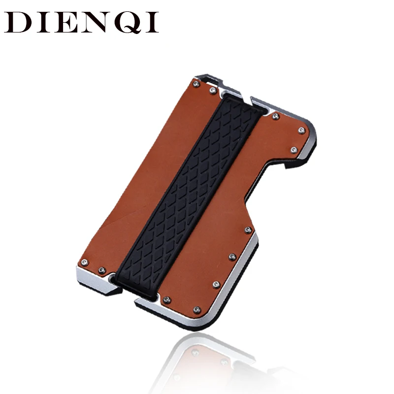 DIENQI Aluminum Metal Men Card Holder Travel Wallet RFID Blocking Credit Card Holder Genuine Leather Slim Card Pocket Money Bag
DIENQI Aluminum Metal Men Card Holder Travel Wallet RFID Blocking Credit Card Holder Genuine Leather Slim Card Pocket Money Bag