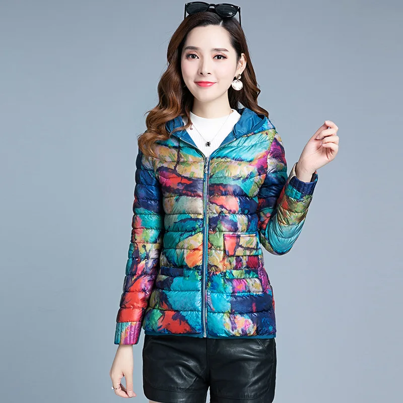 Trend Printed Warm Cotton-padded Clothes 2019 Winter New Style Korean-style Long Sleeve Hooded Slim Fit Slimming Fashion Cotton
Trend Printed Warm Cotton-padded Clothes 2019 Winter New Style Korean-style Long Sleeve Hooded Slim Fit Slimming Fashion Cotton