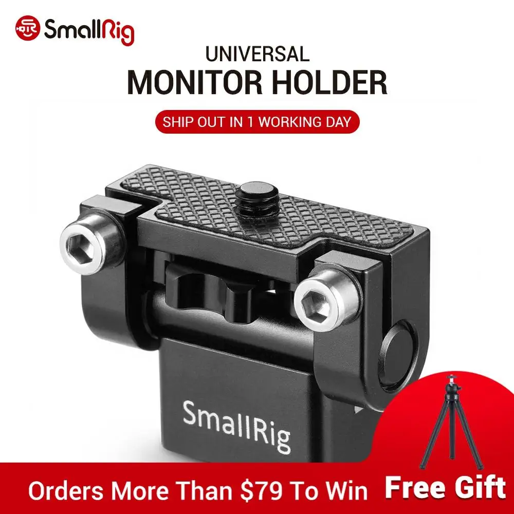SmallRig Adjustable DSLR Monitor Holder Mount Anti-Twist Mini Tilt Pan for Camera Monitor LCD Screen 1842
SmallRig Adjustable DSLR Monitor Holder Mount Anti-Twist Mini Tilt Pan for Camera Monitor LCD Screen 1842