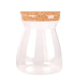 1Pc 1000ML/500ML Transparent T-Shaped Storage Jar Glass Sealing Bottle Food Storage Container Cork Cover Bamboo Cover
1Pc 1000ML/500ML Transparent T-Shaped Storage Jar Glass Sealing Bottle Food Storage Container Cork Cover Bamboo Cover