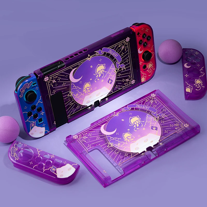 Jellyfish Violet Shell Soft TPU Cover Switch Protective Case for Nintendo Switch NS Joy-Con Controller Crystal Housing Shell 
Jellyfish Violet Shell Soft TPU Cover Switch Protective Case for Nintendo Switch NS Joy-Con Controller Crystal Housing Shell