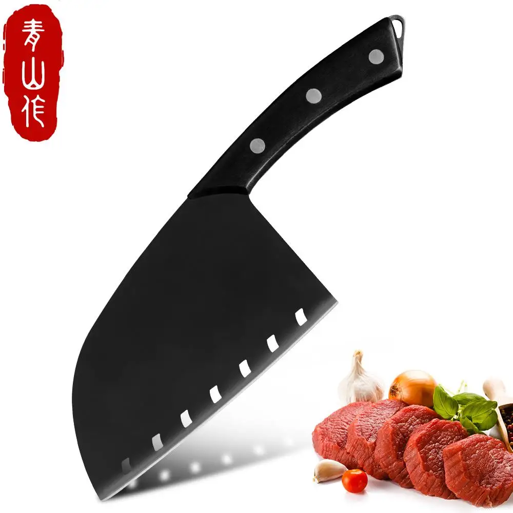 Qing Мясник нож Новый стиль 7 дюймов из нержавеющей стали измельчитель мяса овощей