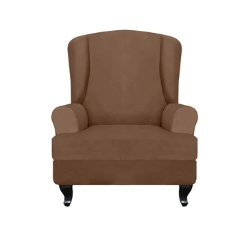 High Elastic Soft Suede Wingback Chair Cover Non-slip Solid Color Stretch Protector for Sloping Arm King Back Chair LBSh
High Elastic Soft Suede Wingback Chair Cover Non-slip Solid Color Stretch Protector for Sloping Arm King Back Chair LBSh