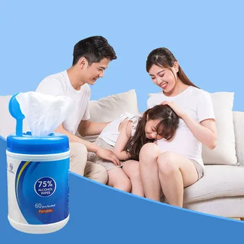60Pcs Portable Disposable 75% Alcohol Disinfecting Wet Wipe Pads Hands Cleaning Tissue Baby Wet Wipes Box For Skin Cleaning Care
60Pcs Portable Disposable 75% Alcohol Disinfecting Wet Wipe Pads Hands Cleaning Tissue Baby Wet Wipes Box For Skin Cleaning Care