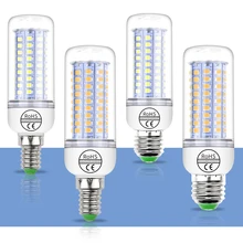 Светодиодная лампа Кукуруза E27 220 В 240 в 2835 5 Вт 10 15 20
