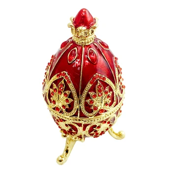 Hand-Painted Vintage Style Easter Egg with Rich Enamel and Sparkling Rhinestones Jewelry Trinket Box, 2.36 x 4.53inch
Hand-Painted Vintage Style Easter Egg with Rich Enamel and Sparkling Rhinestones Jewelry Trinket Box, 2.36 x 4.53inch
