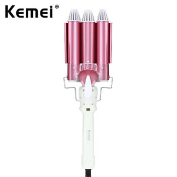 Kemei Electric Hair Curler Wavy Styling Iron for Women Adjustable Styling Tools Dry and Wet Family Use Ceramic Triple Barrel
Kemei Electric Hair Curler Wavy Styling Iron for Women Adjustable Styling Tools Dry and Wet Family Use Ceramic Triple Barrel