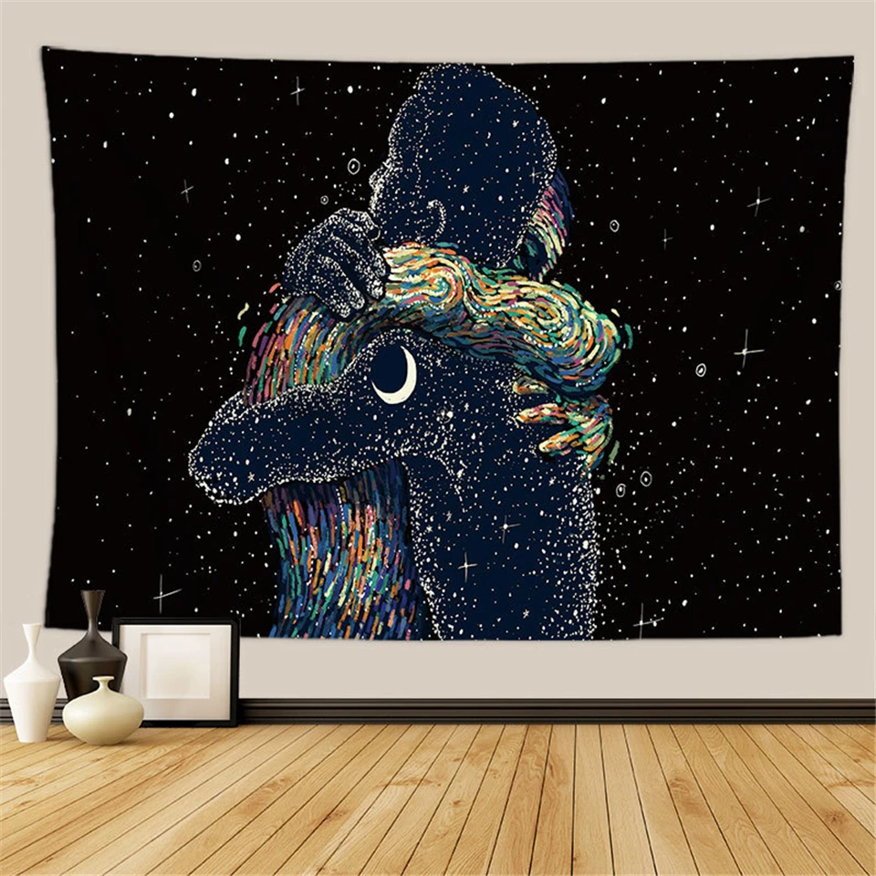 Starry Couple Hanging Tapestry Wall Room Decor Moon Galaxy Tapestry Psychedelic Carpet Universe Celestial Astrology Bedroom Dorm
Starry Couple Hanging Tapestry Wall Room Decor Moon Galaxy Tapestry Psychedelic Carpet Universe Celestial Astrology Bedroom Dorm