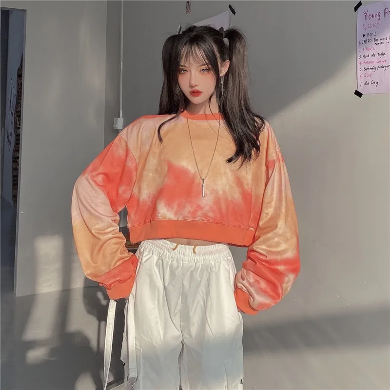 Korean Ulzzang Autumn New Fashion T-Shirts Vintage Tie Dye Full Sleeve Pullovers Lazy BF Style Harajuku Loose Casual Short Tee 
Korean Ulzzang Autumn New Fashion T-Shirts Vintage Tie Dye Full Sleeve Pullovers Lazy BF Style Harajuku Loose Casual Short Tee