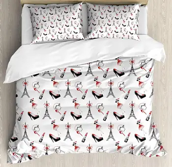 Eiffel Duvet Cover Set Hand Drawn Style Pattern Women Fashion Elements Lipstick Perfume Lady Decorative 3 Piece Bedding
Eiffel Duvet Cover Set Hand Drawn Style Pattern Women Fashion Elements Lipstick Perfume Lady Decorative 3 Piece Bedding