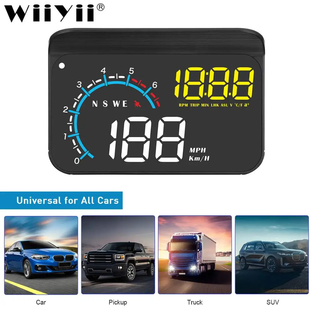 M12 OBD2 HUD Head Up Display Universal Car GPS speedometer Water temp RPM Windshield Projector Security Automatic Alarm
M12 OBD2 HUD Head Up Display Universal Car GPS speedometer Water temp RPM Windshield Projector Security Automatic Alarm