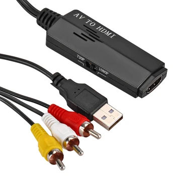 AV Male to HDMI Female Mini Converter USB Powered Audio Video CVBS Composite Adapter Box for HDTV Monitor Hot SALE
AV Male to HDMI Female Mini Converter USB Powered Audio Video CVBS Composite Adapter Box for HDTV Monitor Hot SALE