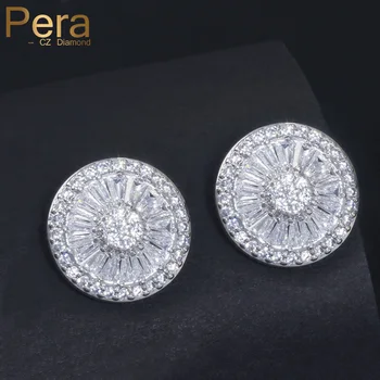 Pera Korean Fashion Women Stud Earrings With Big Round Hearts And Arrows Cubic Zirconia Stone Ear Jewelry For Women E093 
Pera Korean Fashion Women Stud Earrings With Big Round Hearts And Arrows Cubic Zirconia Stone Ear Jewelry For Women E093