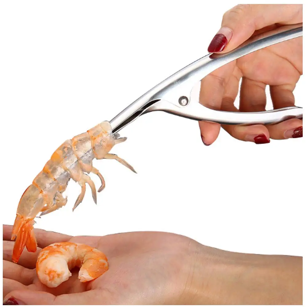 ERMAKOVA Shrimp Prawn Peeler Stainless Steel Seafood Deveiner Tool Shrimp Cleaner Kitchen Tool Peel Device Kitchen Gadgets
ERMAKOVA Shrimp Prawn Peeler Stainless Steel Seafood Deveiner Tool Shrimp Cleaner Kitchen Tool Peel Device Kitchen Gadgets