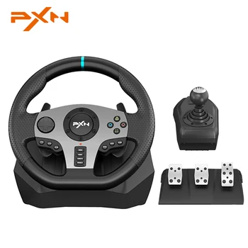 Gaming Steering Wheel Pedal PXN-V9 Pro Gamepad Racing Manual Transmission Vibration For PC/PS/Xbox-One/Switch 900°Pro
Gaming Steering Wheel Pedal PXN-V9 Pro Gamepad Racing Manual Transmission Vibration For PC/PS/Xbox-One/Switch 900°Pro