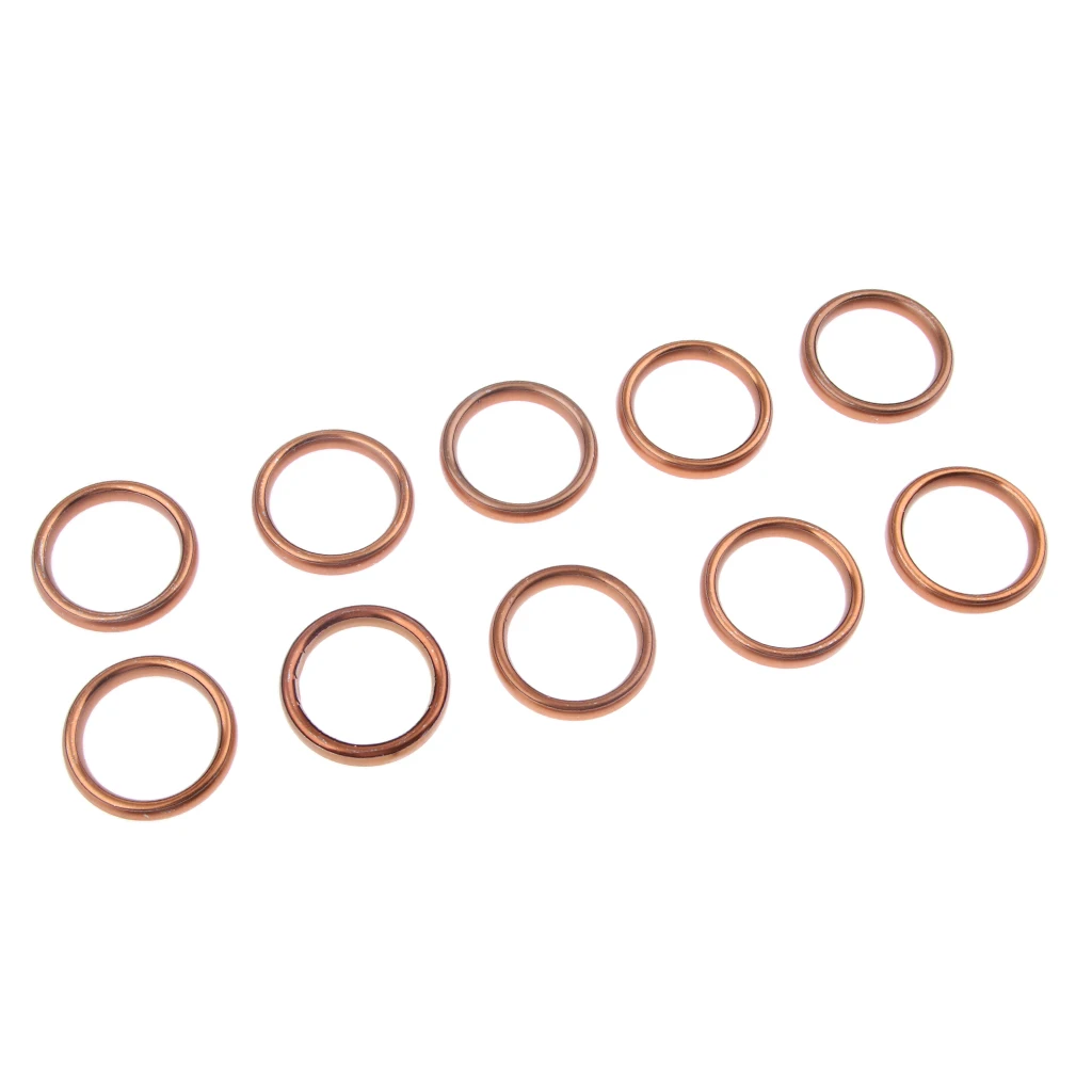 10pcs Iron Washers O-Ring Washers Silencer Exhaust Pipe Plugs Accessories Hardware 10pcs Iron Washers O-Ring Washers Silencer Exhaust Pipe Plugs Accessories Hardware