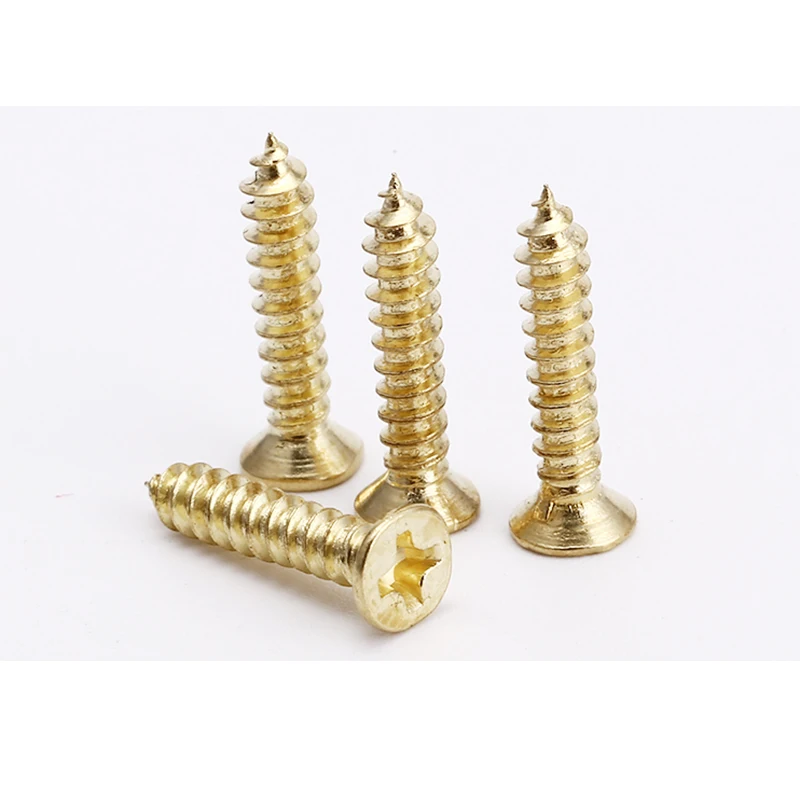 20pcs M5*16/20/25/30/35/40 Copper plated gold countersunk head tapping screw gold flat head cross self tapping wood screw
20pcs M5*16/20/25/30/35/40 Copper plated gold countersunk head tapping screw gold flat head cross self tapping wood screw