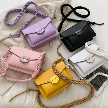 Solid Color PU Leather Sac A Main Femme Crossbody Bags For Women 2020 Summer Small Shoulder Handbags Female Chain Bag
Solid Color PU Leather Sac A Main Femme Crossbody Bags For Women 2020 Summer Small Shoulder Handbags Female Chain Bag