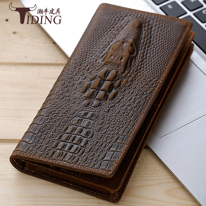 Fashion First Layer of Cow Cowhide Clutch Crocodile Pattern Cool Wallet Multi-functional Long Wallet Men And Women Wallet P41006
Fashion First Layer of Cow Cowhide Clutch Crocodile Pattern Cool Wallet Multi-functional Long Wallet Men And Women Wallet P41006