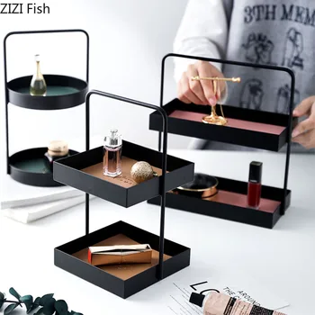 Double Layer Makeup Stand Home Decor Metal Wrought Decorative Trays Leather Pad Dressing Table Cosmetic Skincare Display Rack
Double Layer Makeup Stand Home Decor Metal Wrought Decorative Trays Leather Pad Dressing Table Cosmetic Skincare Display Rack