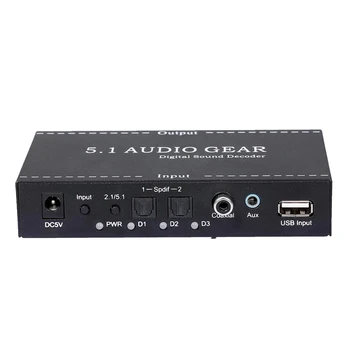 NK-A6L 5.1 o Gear Digital Sound Decoder o Converter 3.5Mm o Output Support for Dolby Digital AC-3 DTS EU Plug
NK-A6L 5.1 o Gear Digital Sound Decoder o Converter 3.5Mm o Output Support for Dolby Digital AC-3 DTS EU Plug