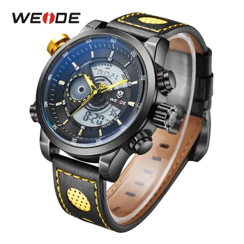WEIDE Mens Watch Casual Simple Quartz Digital Numeral Automatic Alarm Chronograph Multiple Leather Strap Belt Watches for Men
WEIDE Mens Watch Casual Simple Quartz Digital Numeral Automatic Alarm Chronograph Multiple Leather Strap Belt Watches for Men