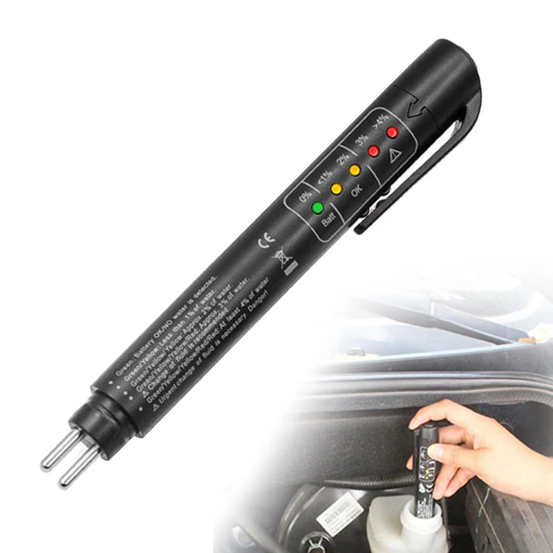 Universal Brake Fluid Tester Accurate Oil Check Pen Car Brake Liquid Digital Tester Vehicle Auto Automotive Testing Tool
Universal Brake Fluid Tester Accurate Oil Check Pen Car Brake Liquid Digital Tester Vehicle Auto Automotive Testing Tool